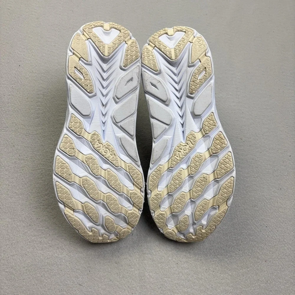 Hoka One One Clifton 8 Shoes Womens Size 8.5 White Sneakers 1119394 BDBBW